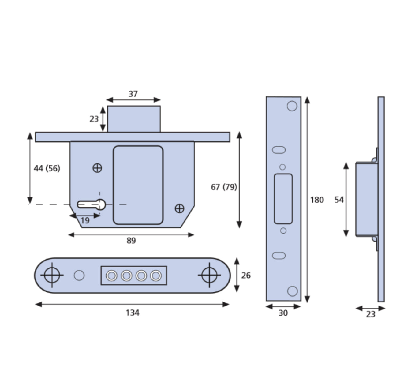 ERA Fortress 261 & 361 BS 5 Lever Deadlock