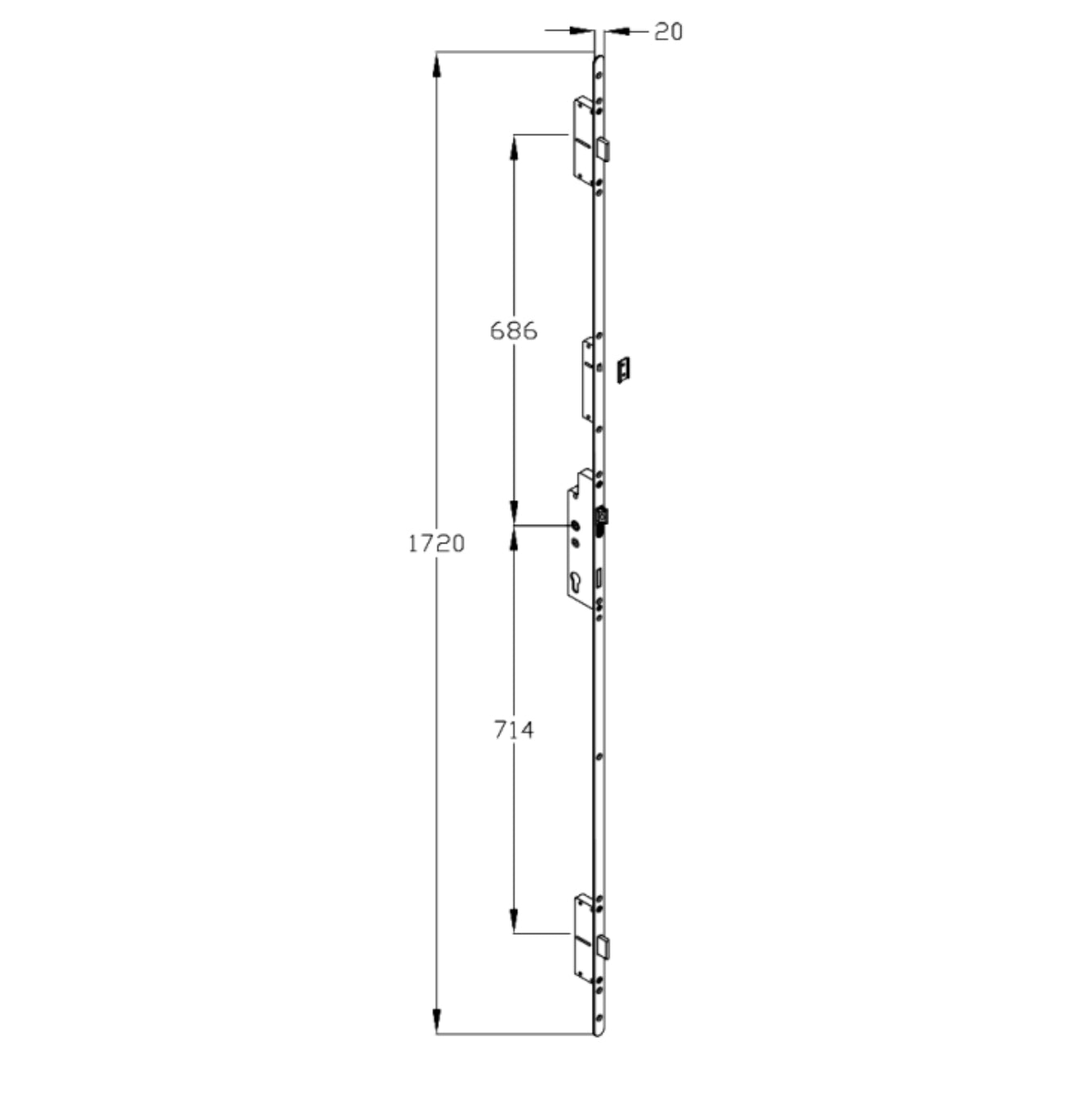 FULLEX Fire Door Slam Shut Lock