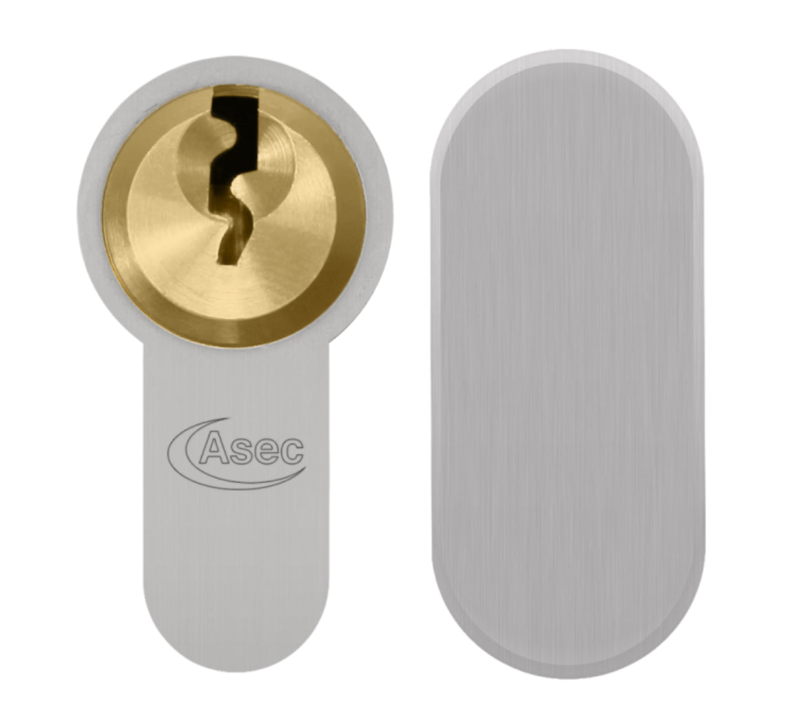 ASEC Vital 6 Pin Key & Turn Euro Duel Finish Snap Resistant Cylinder