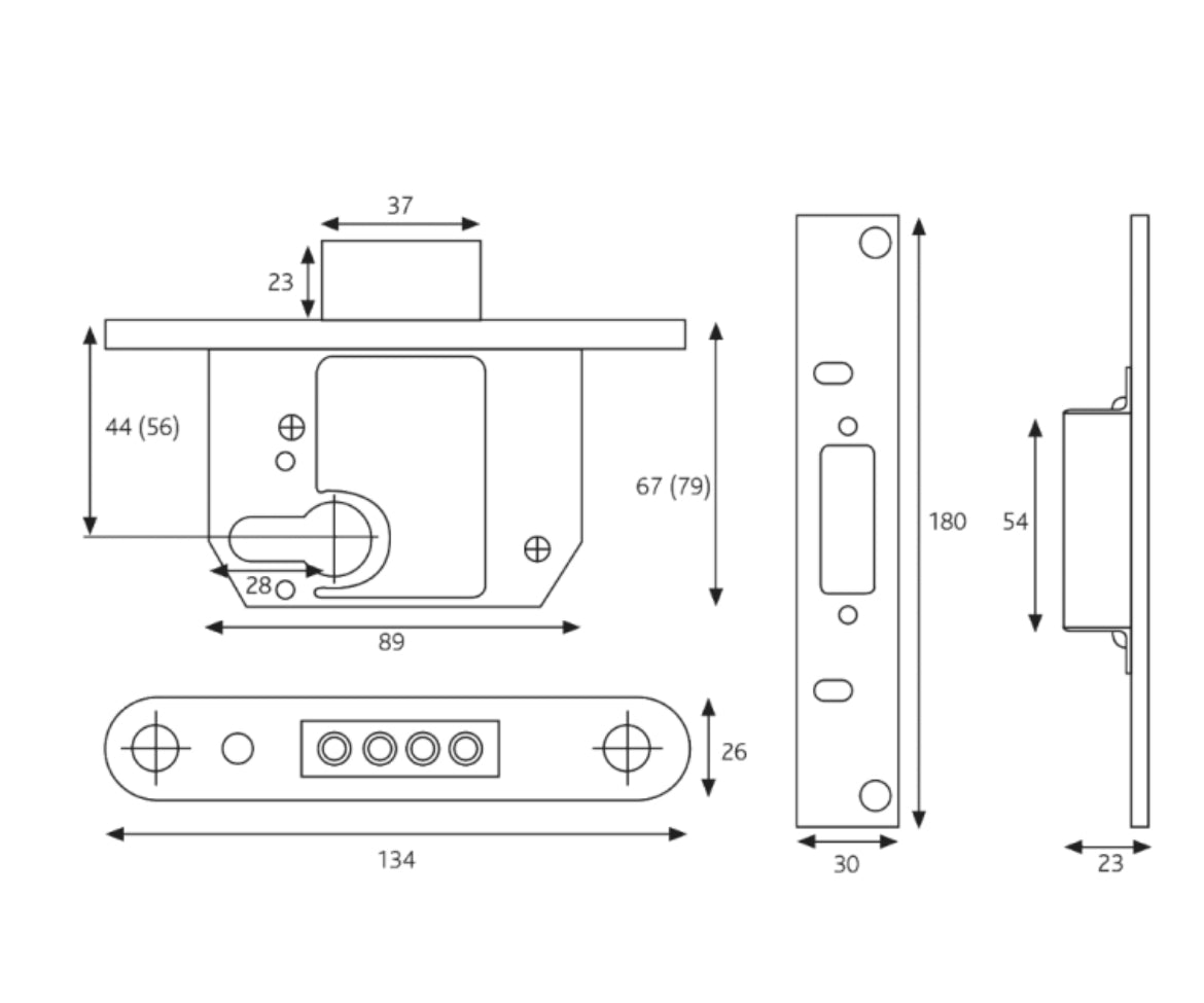 ERA 233 Fortress BS Euro Keyless Egress Key & Turn Deadlock With Cylinder