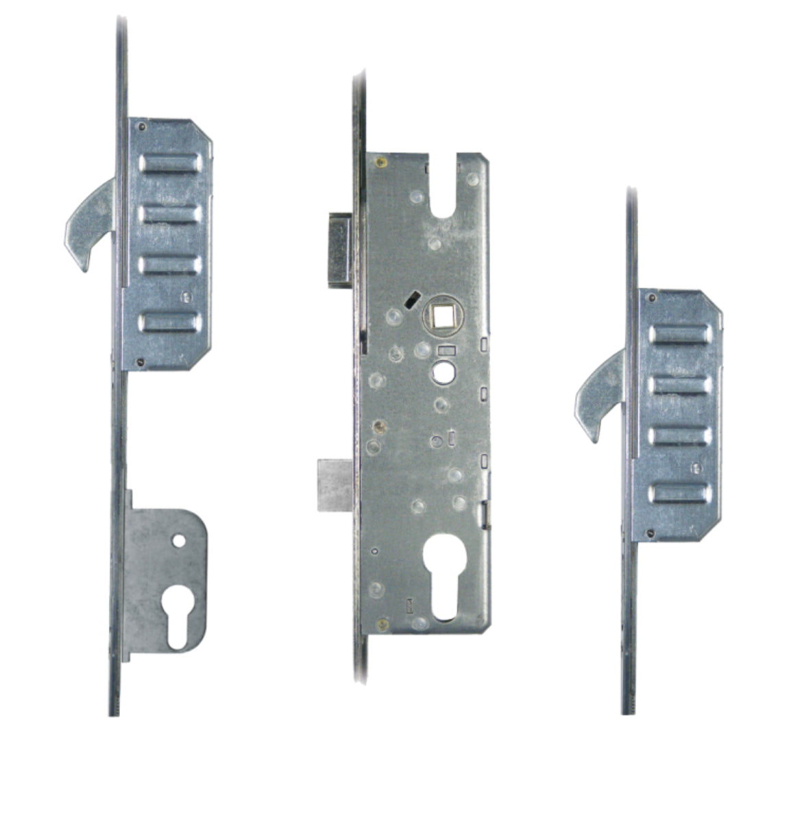 WINKHAUS Cobra Lever Operated Latch & Deadbolt Split Spindle & Lockout, 20mm Radius - 2 Hook