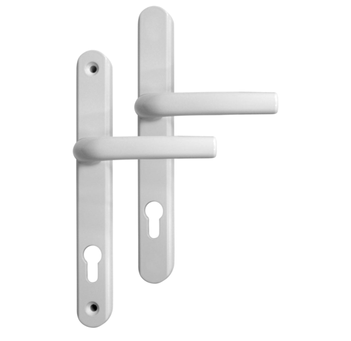 Greenteq Alpha 92 Lever/Lever UPVC Furniture - 250mm Backplate