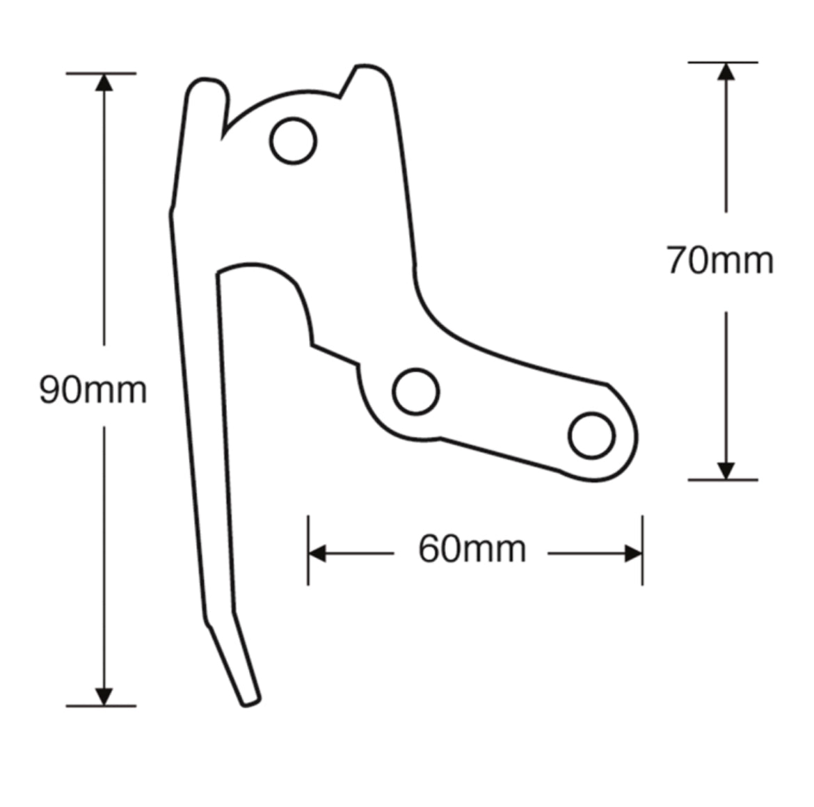 GARADOR GAR0085 Push Handle & Pin Garage Door Lock