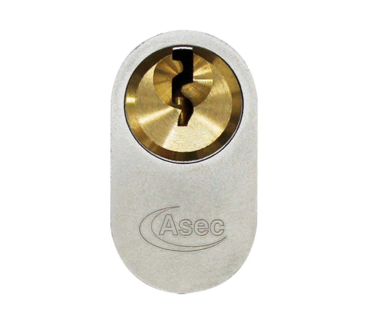 ASEC Vital 6 Pin Oval Key & Turn Cylinder