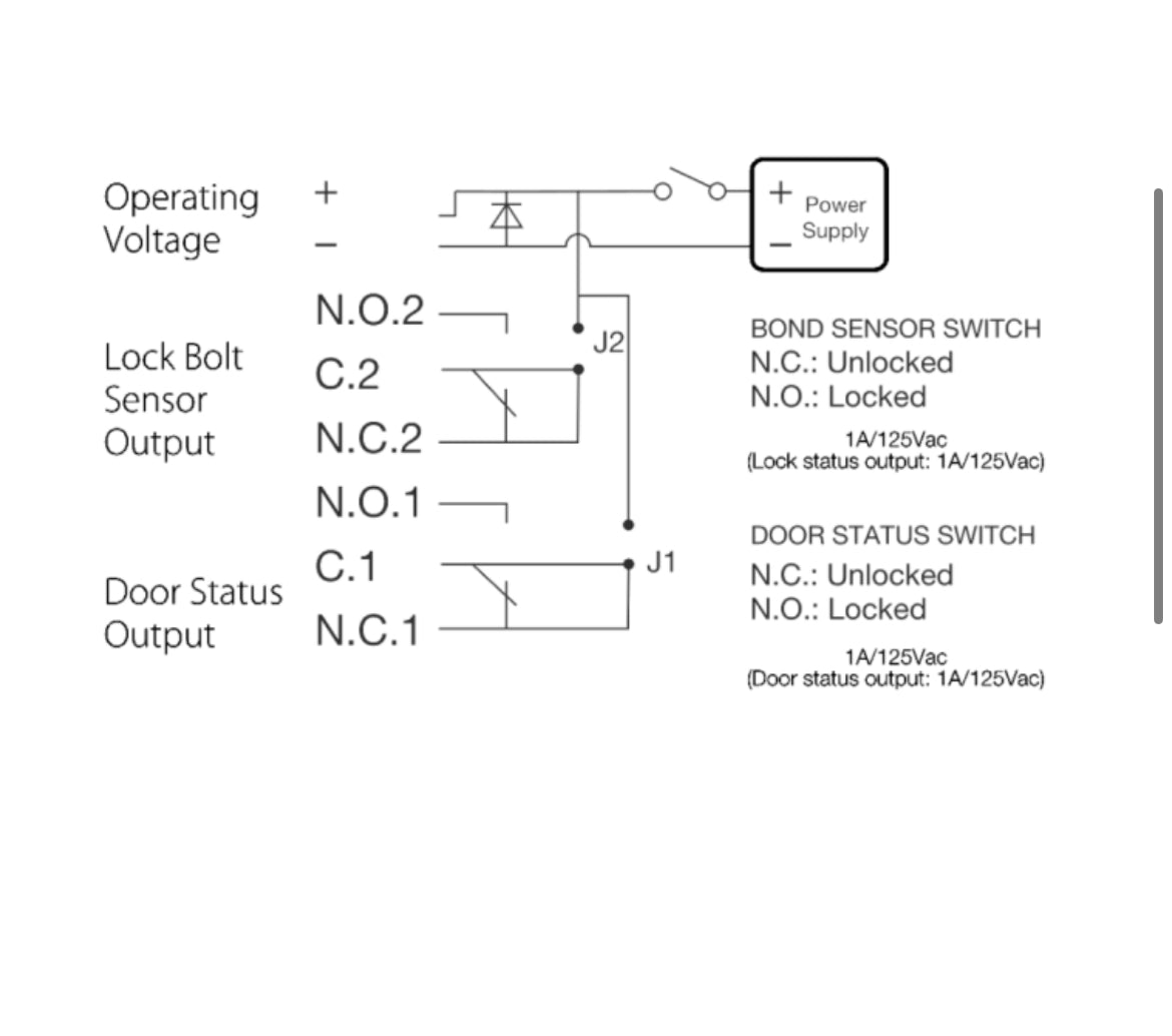 ICS Fire Rated FR-ML350 Electric Lock Monitored