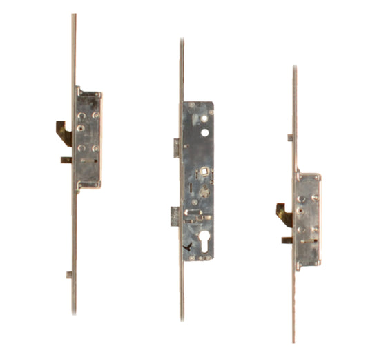 LOCKMASTER Lever Operated Latch & Deadbolt - 2 Hook 2 Anti-Lift 2 Roller