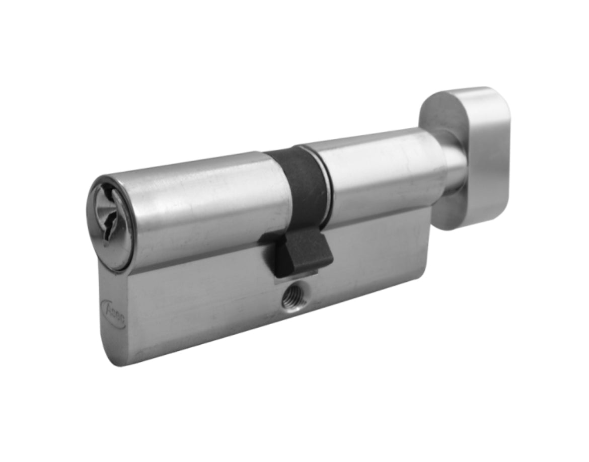 ASEC 5-Pin Euro Key & Turn Cylinder