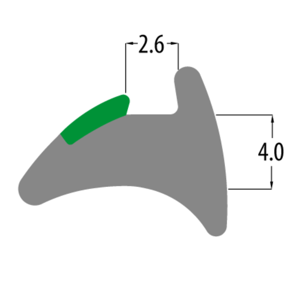 REDDIPLEX UPVC 4mm Green Wedge Gasket To Suit UPVC Doors & Windows