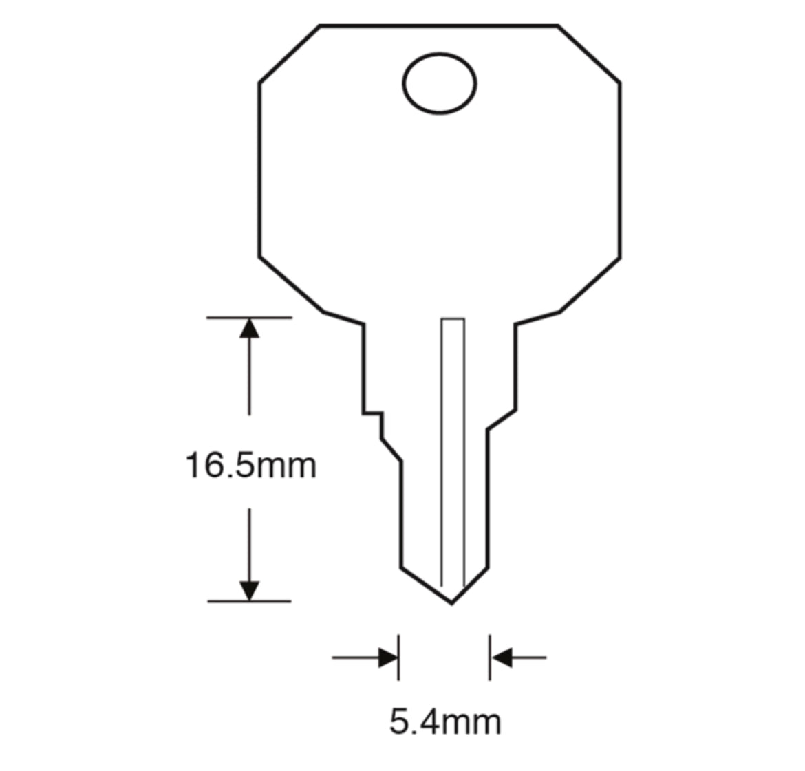 ASEC TS7541 WMS Window Key