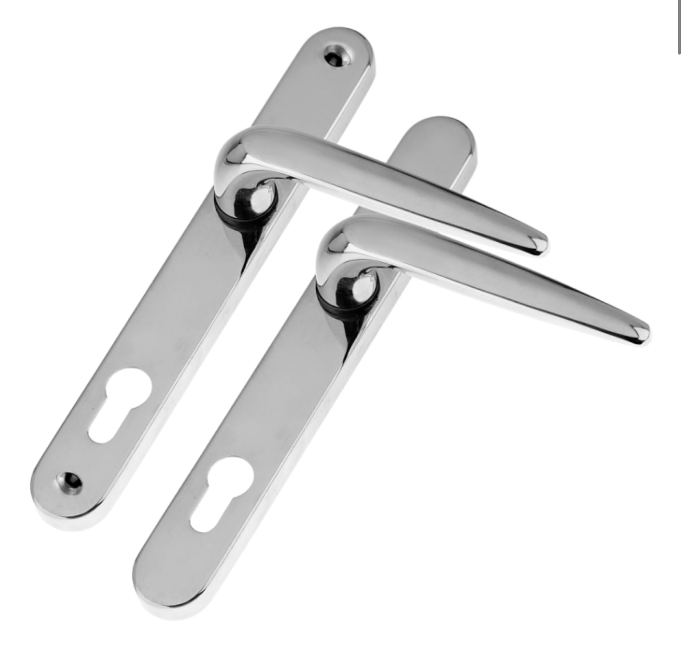 TROJAN Sparta Composite Lever Inline Chrome pair