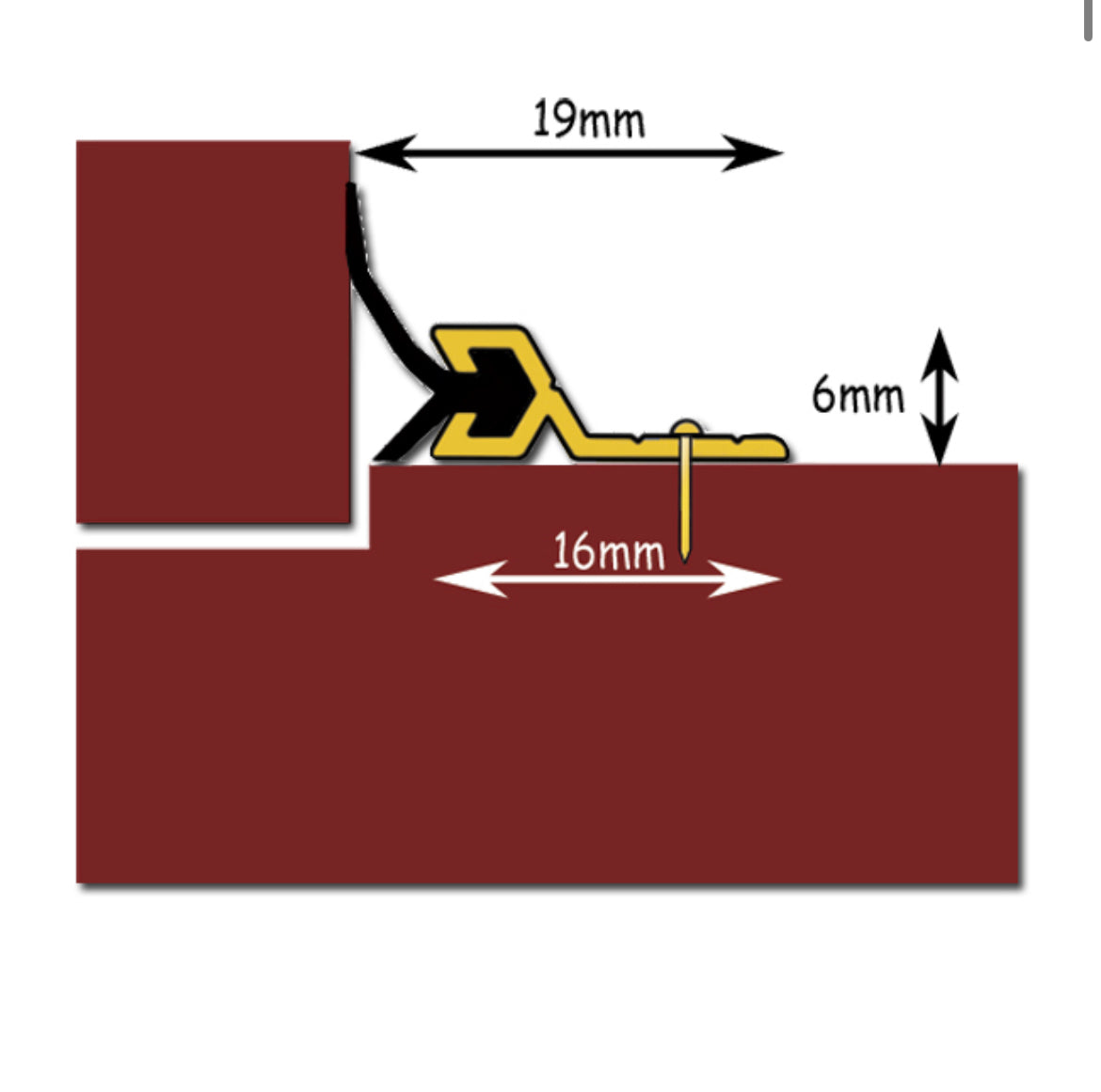 EXITEX Flex'n'Seal Screw Fixed Door Surround Seal