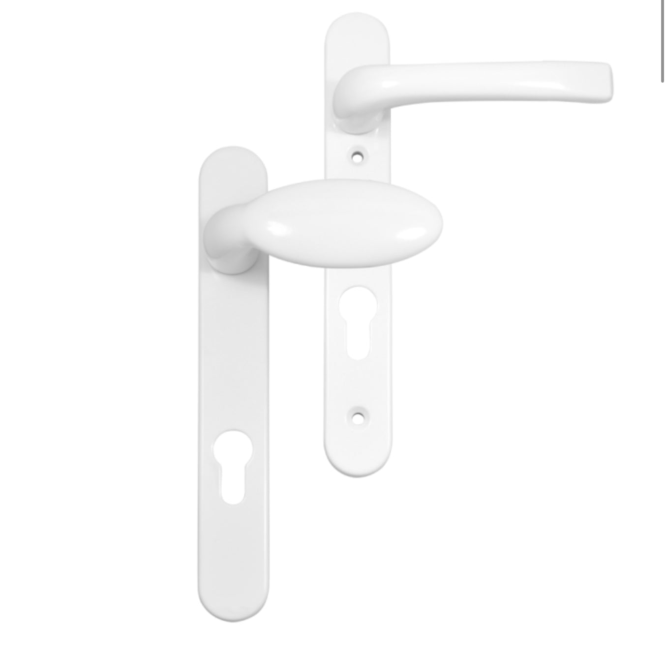 MILA Prolinea 92 Lever/Pad UPVC Furniture - 220mm Backplate