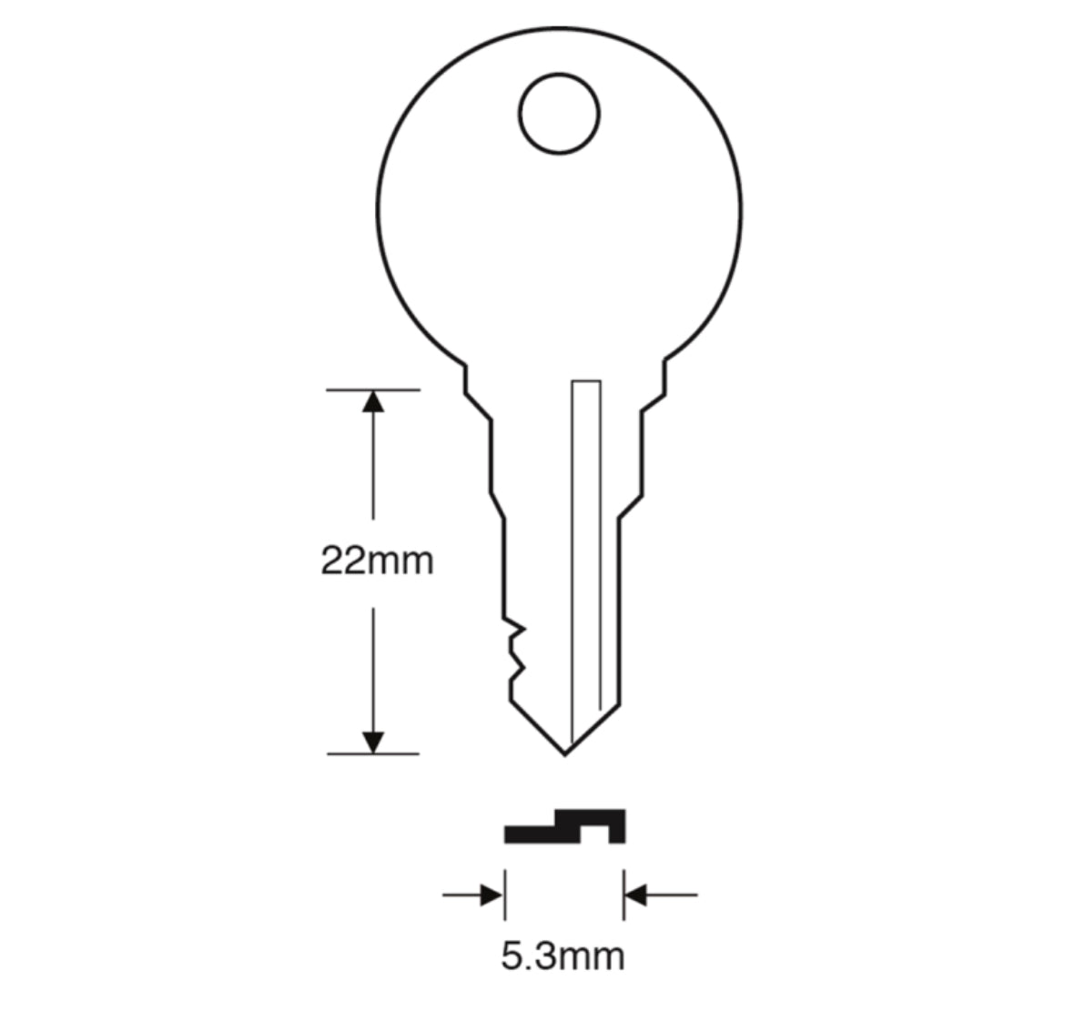 ASEC TS7536 Mila Window Key