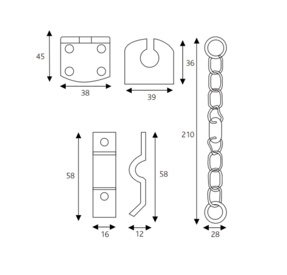 ERA TS003 Certified Door Chain