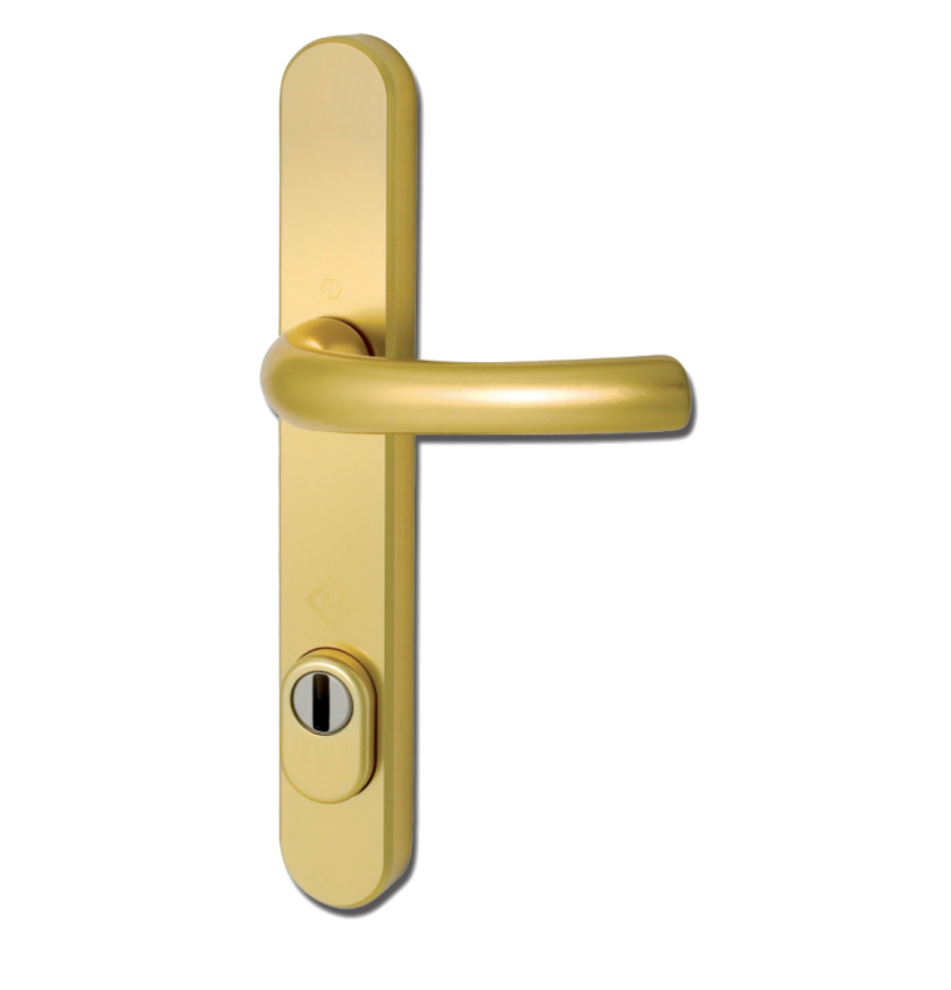 HOPPE Door Furniture PAS24 Altanta 92mm Centres 215mm Screw Centres Gold