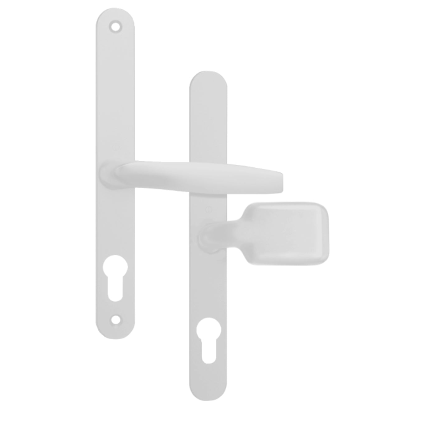 ASEC 68mm Lever Pad UPVC Door Furniture With Snib