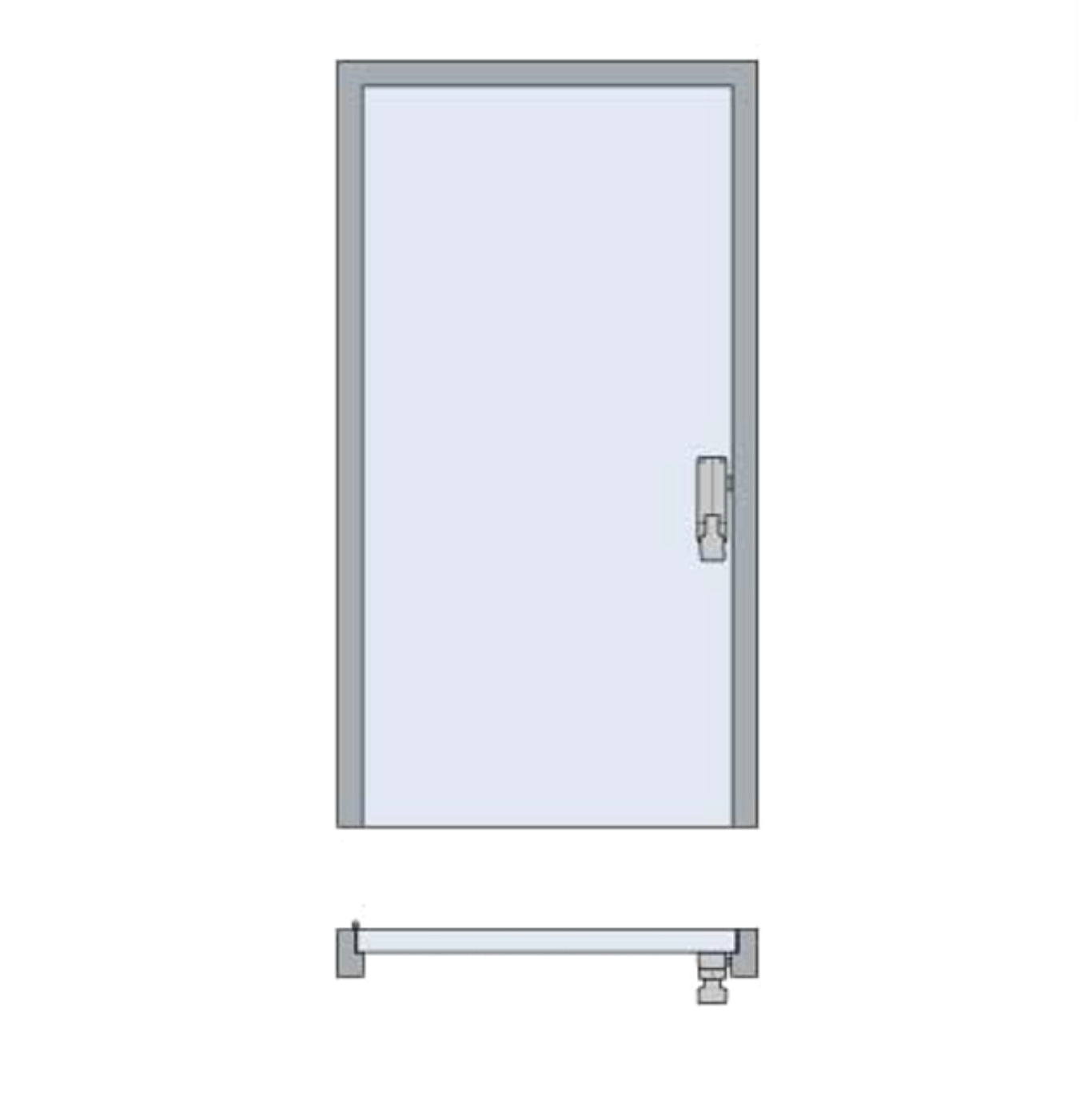 BRITON 389.N Push Pad Emergency Exit Mortice Nightlatch