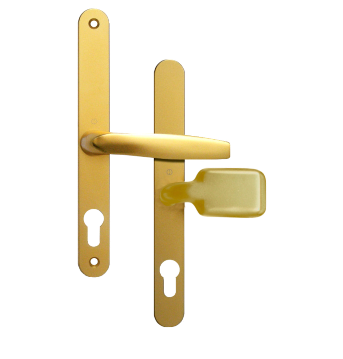 ASEC 68mm Lever Pad UPVC Door Furniture With Snib