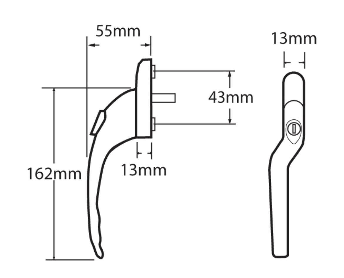 MILA ProLinea Offset Espag Handle