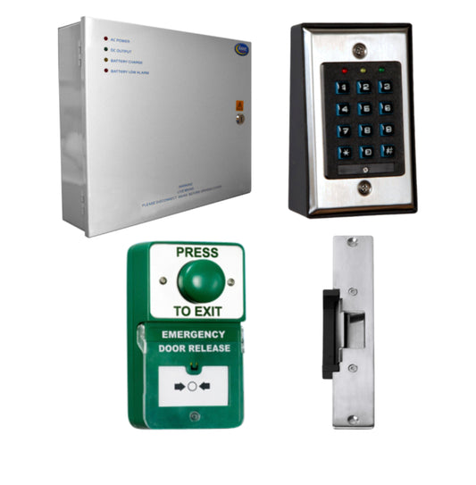 ASEC Keypad Kit with Exit Button, Call Point and Release