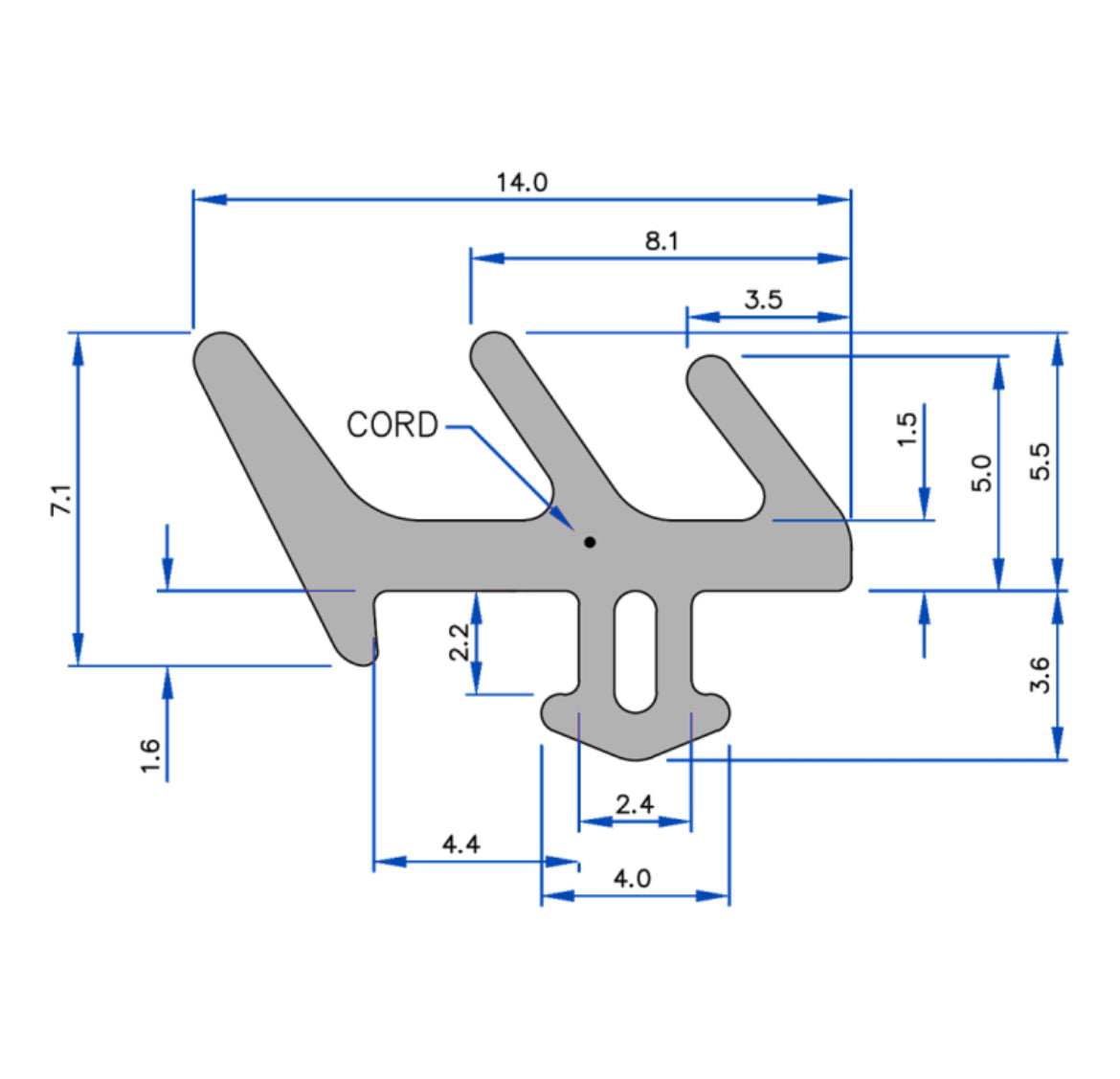 REDDIPLEX Fir Tree Gasket Seal To Suit UPVC Doors & Windows