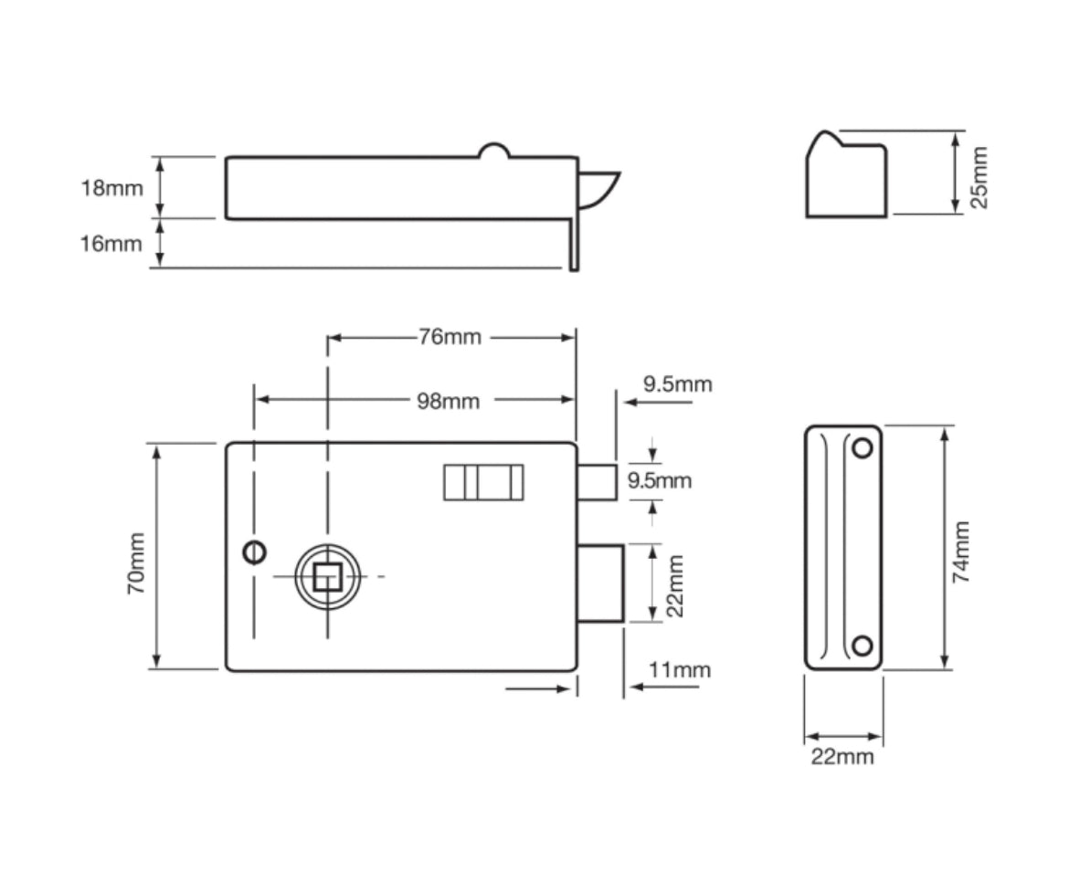 UNION 1209 Rimlatch